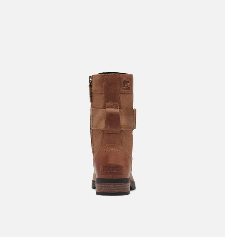 Womens Rain Boots Brown - Sorel Emelie™ Conquest Low - 294-EAZDWP